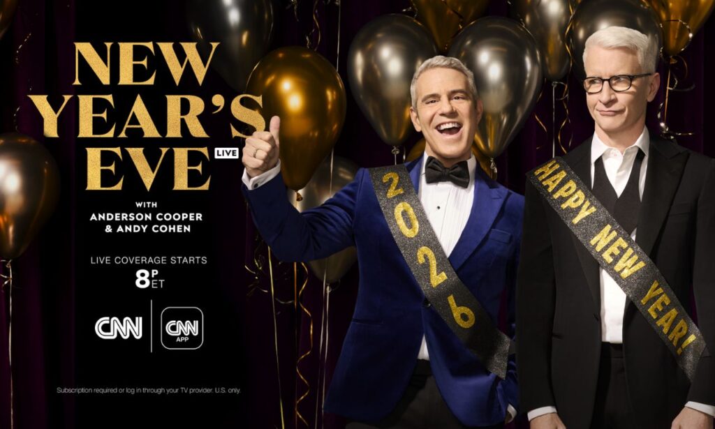 What does Andy Cohen get paid for hosting CNN’s New Year’s Eve special?