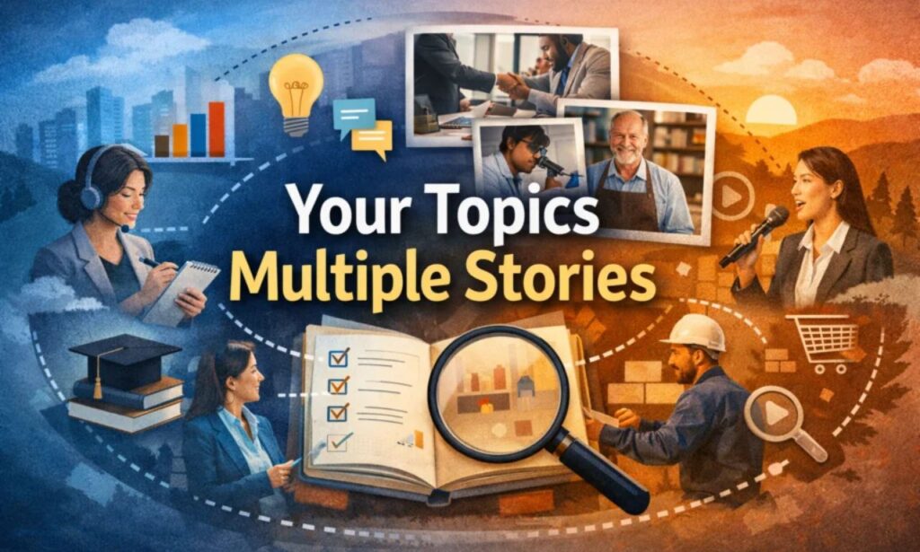 Your Topics Multiple Stories: Exploring Diverse Narratives and Insights