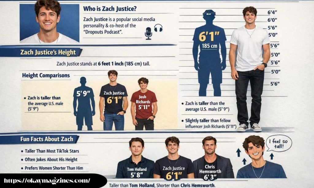 Zach Justice Height: The Exact Measurement